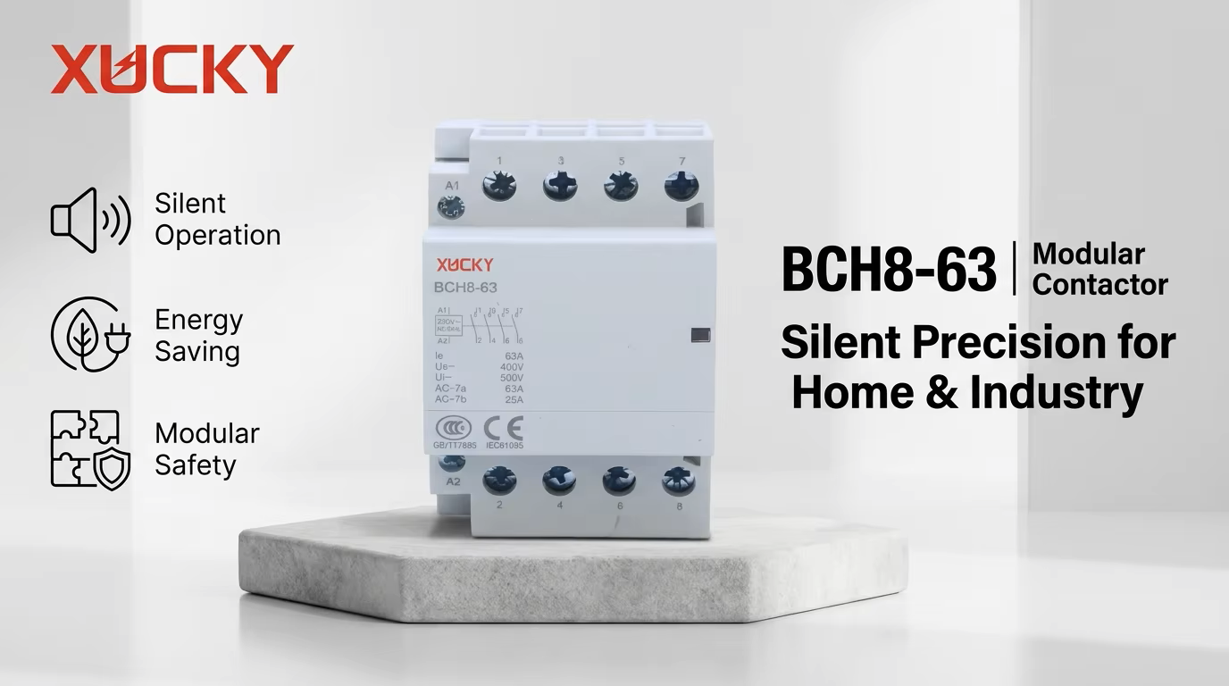XUCKY Introduces the New BCH8-63 Series Modular Contactors for Smart Infrastructure