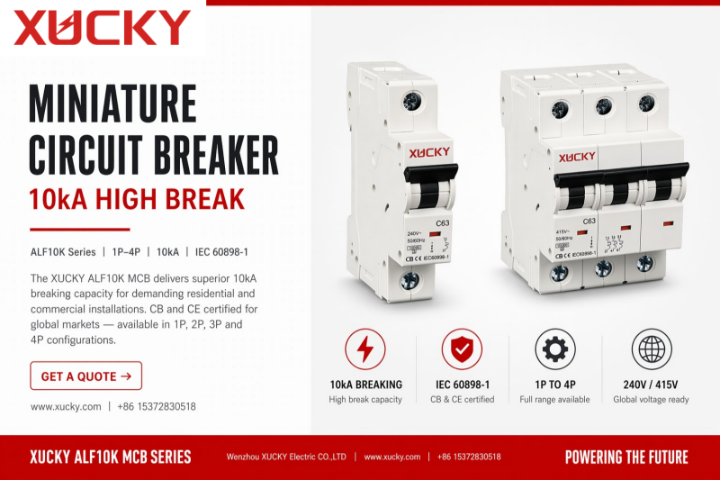 Same Footprint, 10kA Power – XUCKY ALF10K MCB: The Direct Upgrade for Demanding Panels