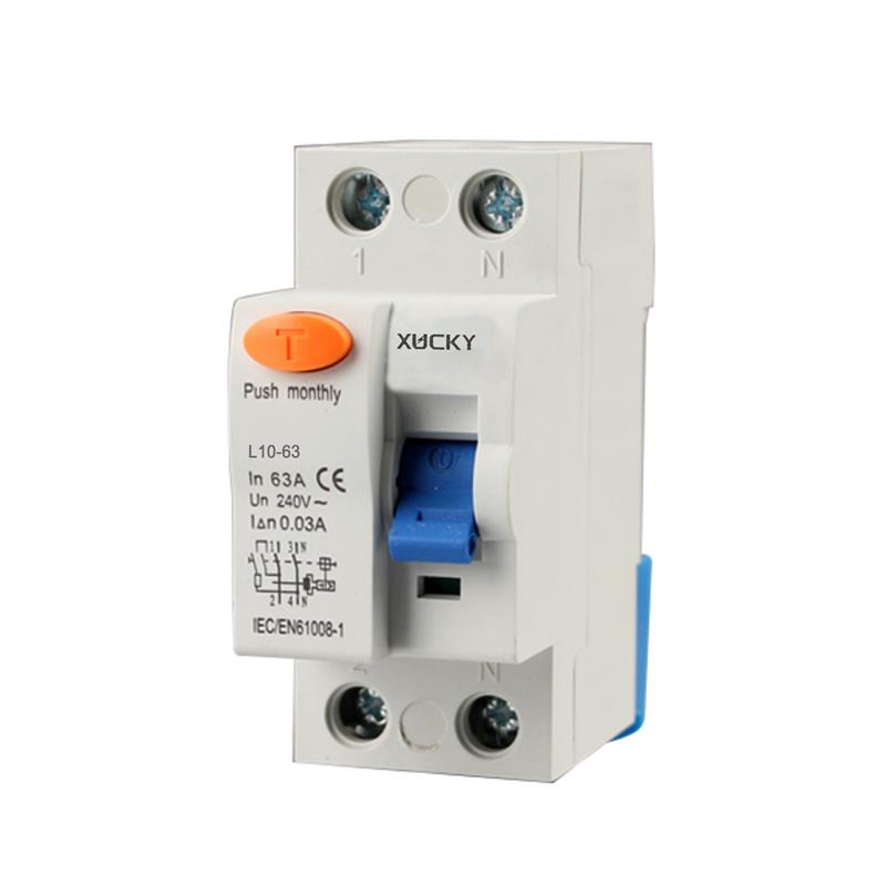 l10-63 2p rccb residual current circuit breaker