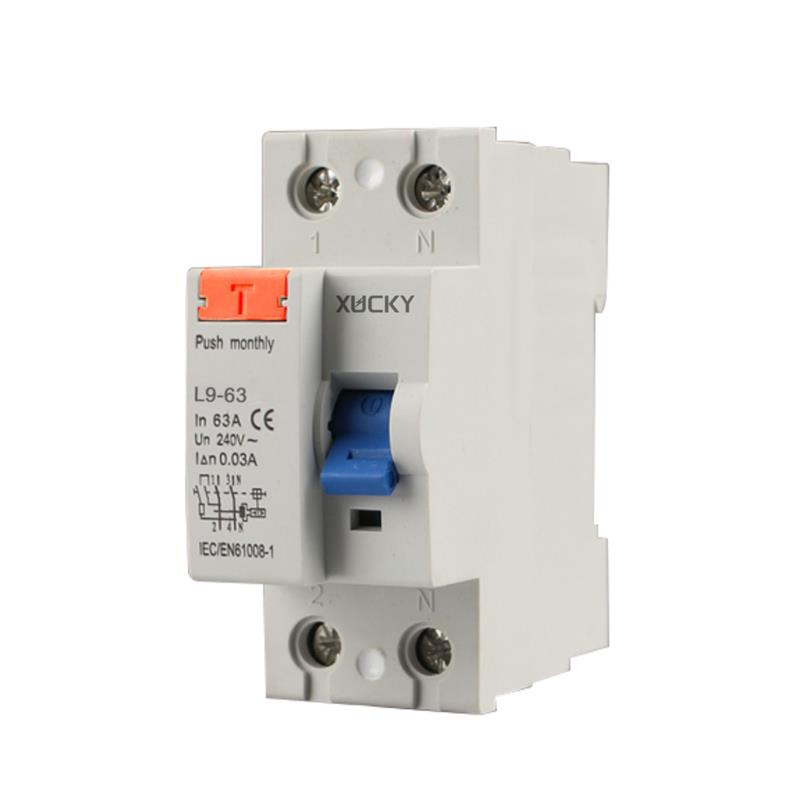 l9-63 2p rccb residual current circuit breaker
